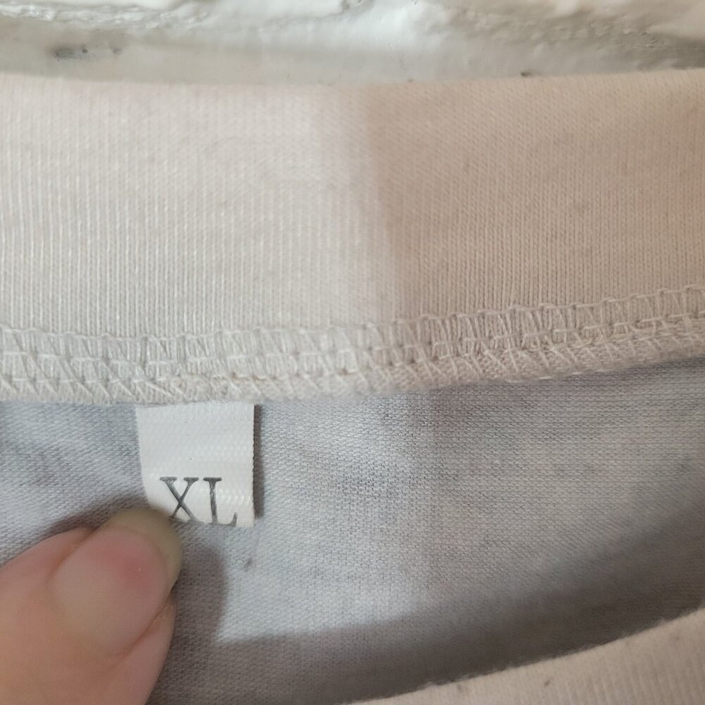 Womens Top XL Tee Cowgirl Blame It All on My Roots Poly Blend Blue Brown NOV239E - Picture 8 of 8